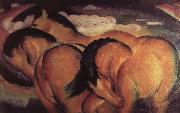 Franz Marc The small yellow horses Sweden oil painting artist